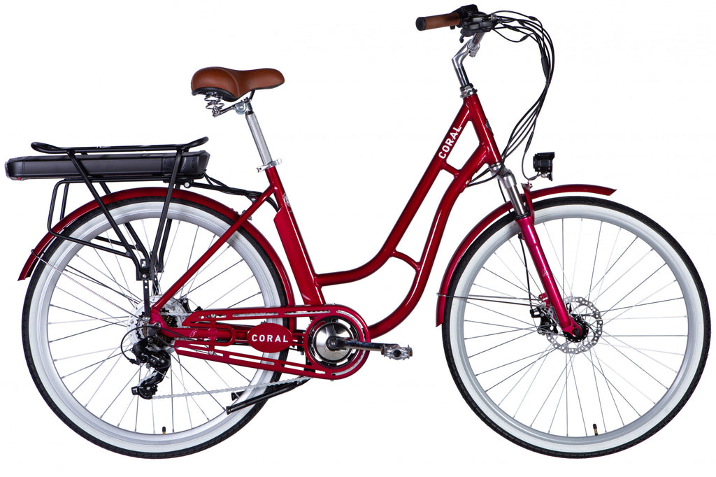 DOROZHNIK eCORAL DD FR 28" – 500W Urban Electric Bike (2025, 48V, 84 km Range)